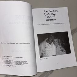 Lou Groza, NFL Cleveland Browns Legend Signed Book, “The Toe”..
