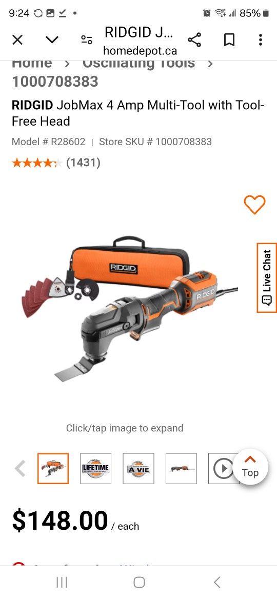 RIDGIDÂ JOBMAX Multi-tool