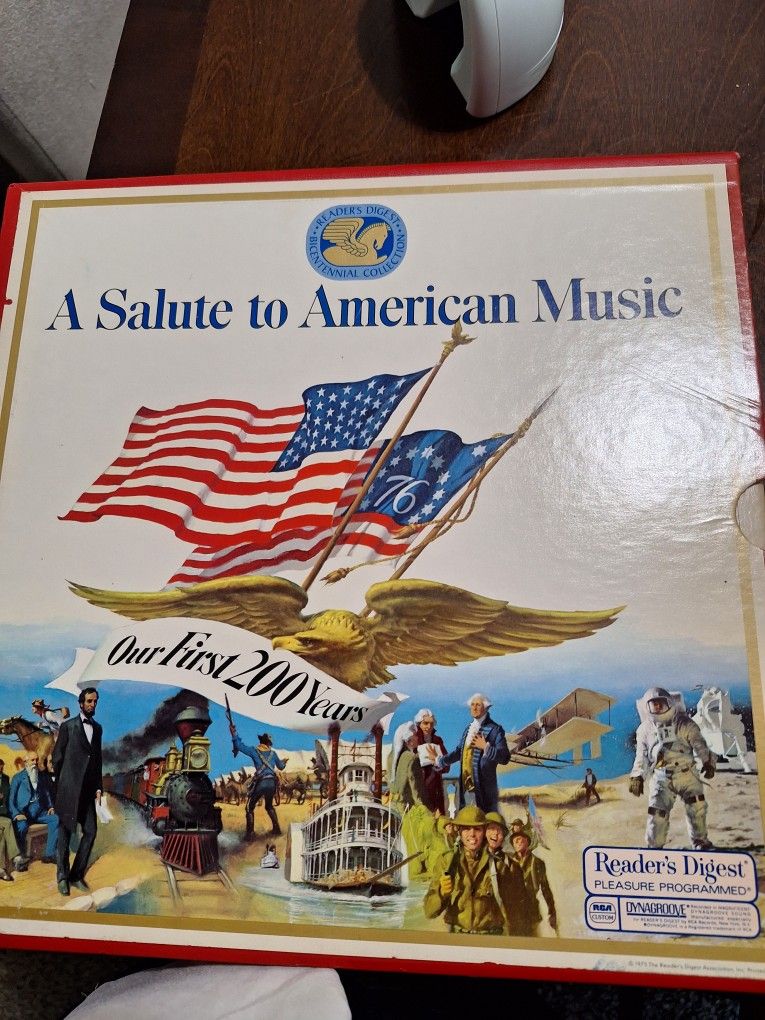 12-record vinyl. "A Salute to American Music: Our First 200 years