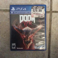 PS4 Doom Vfr Vr Game