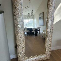 Beautiful Mother Of Pearl Large Mirror 