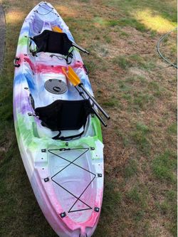 Tandem kayak plus 3rd middle seat seats