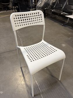 IKEA Adde Stack Chair In White