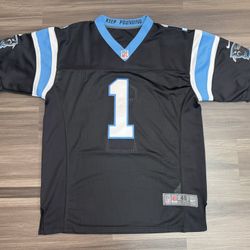 Nike On-Field Carolina Panthers Cam Newton #1 Home Stitched Jersey Men’s 48 L