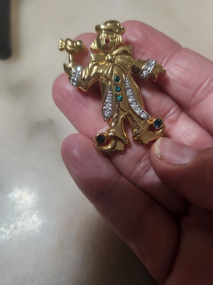 Clown Brooch