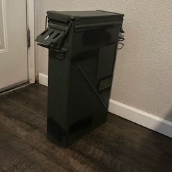 Vintage Large Metal Army Can