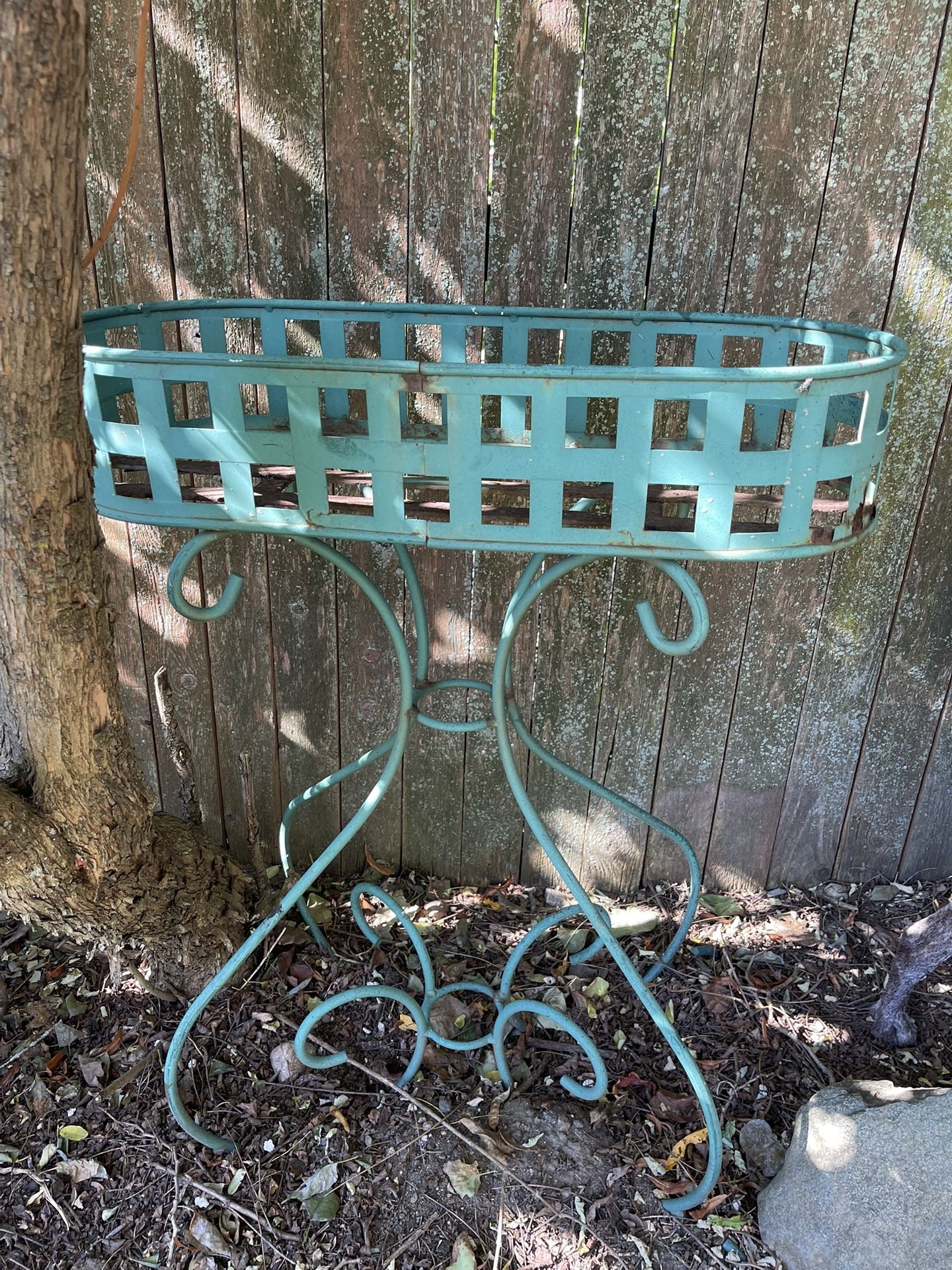 Wrought Iron Planter - $35