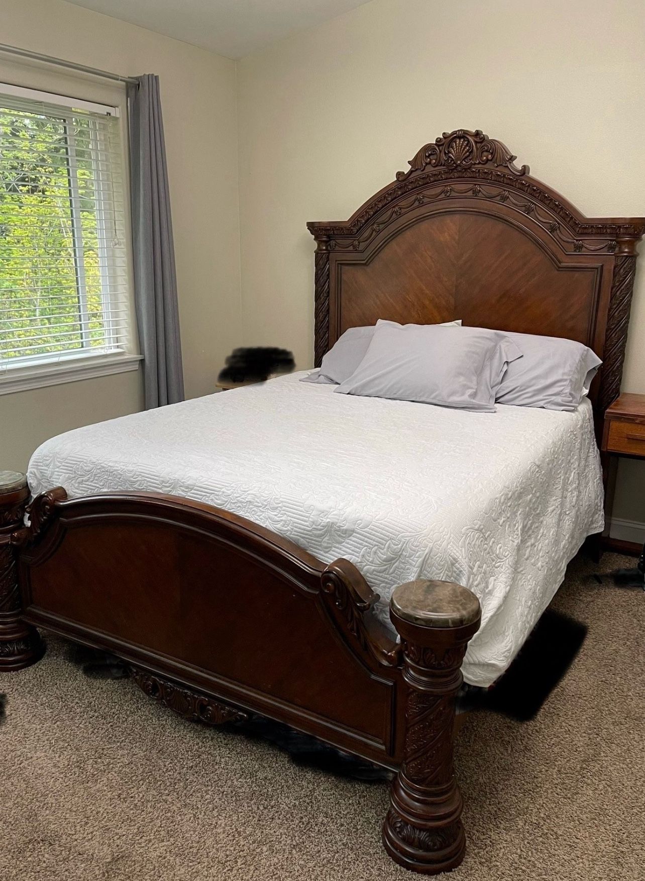 Queen Bed And Dresser With Mirror