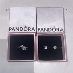 Pandora Ring And Earring Set 