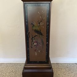 Pedestal Cabinet with Parrot Motif
