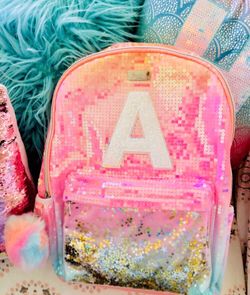 Ombre Initial Shaky Backpack.