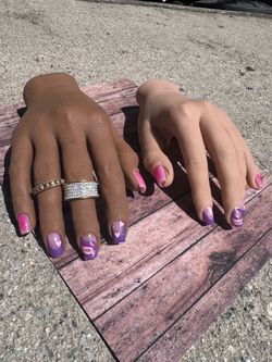 Nail Art Silicone Practice Hands