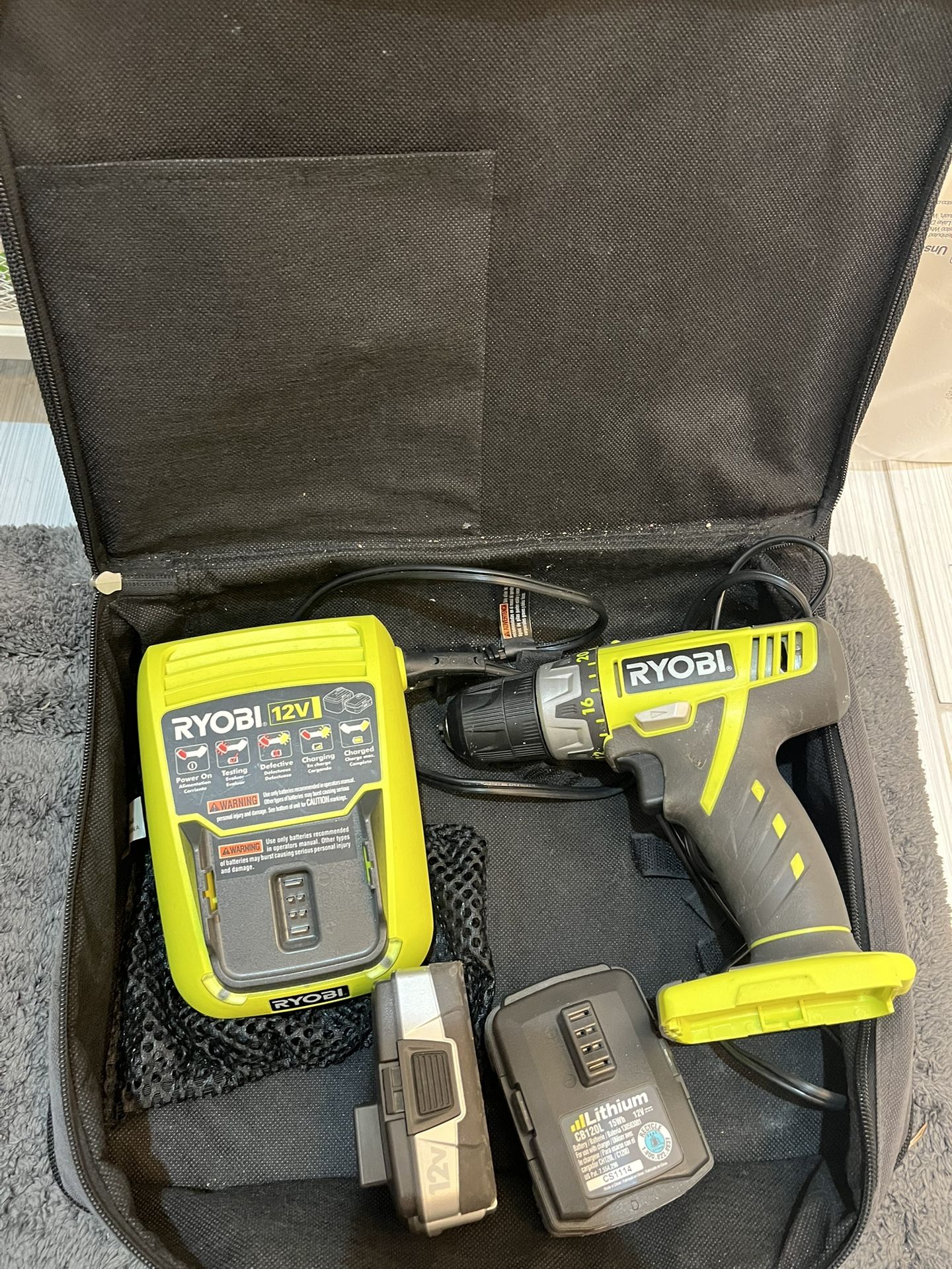 Ryobi Cordless Drill Set