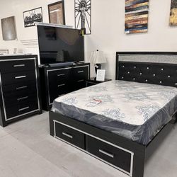 [OM] 🟪 Only $45 initial then take it home 🏡 Brand New  Kaydell Queen Size Bedroom Set 