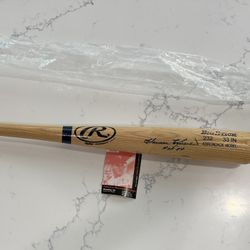 Harmon Killebrew signed baseball bat with autograph ticket from 2004 when the bat was signed. 