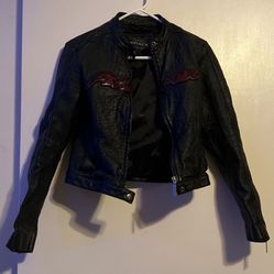 Black, Leather Jacket