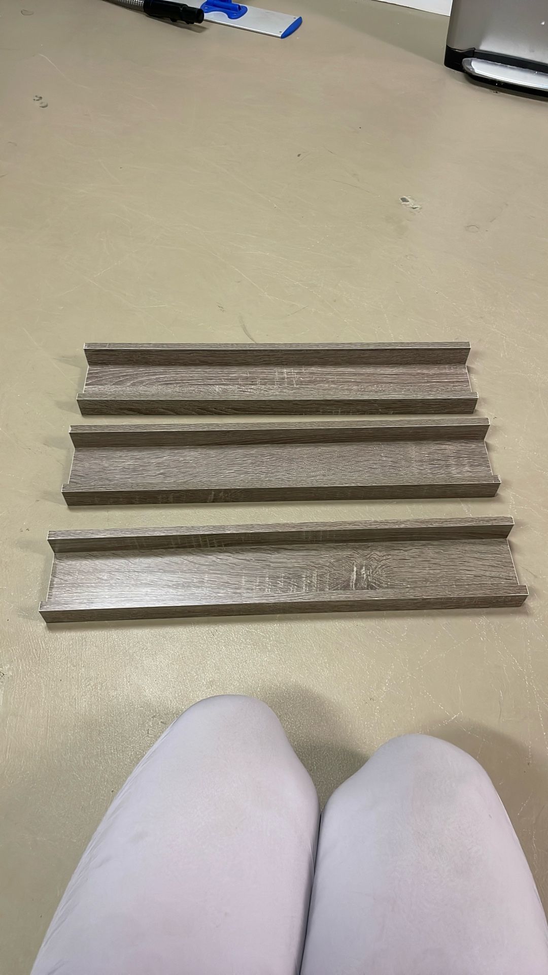 3 Floating Picture Ledges 24 Inches Long Each