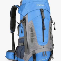 King'sGuard 60L Hiking Backpack for Men and Women Lightweight Camping Hiking Backpack with Rain Cover Large Waterproof Travel Backpack Backpacking Pac