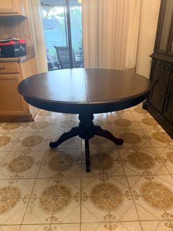Dining table and chairs
