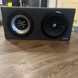 2 12” subwoofers w/amp