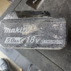 Makita 18V 5.0 ah
