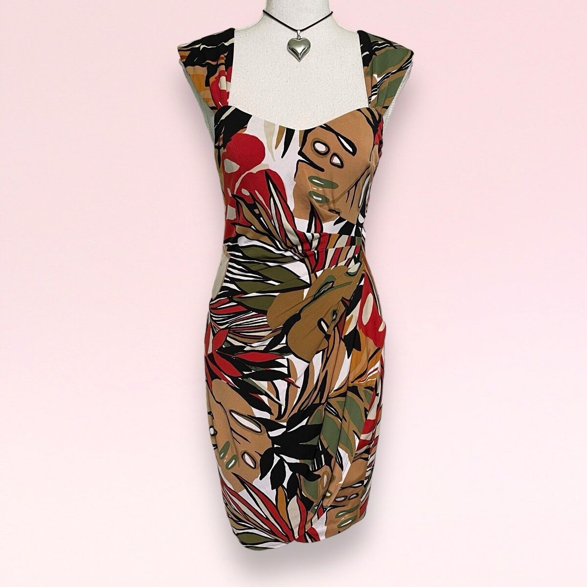 Cache Knee Length Floral Dress Size 6