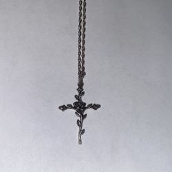 James Avery Rose Cross Necklace 