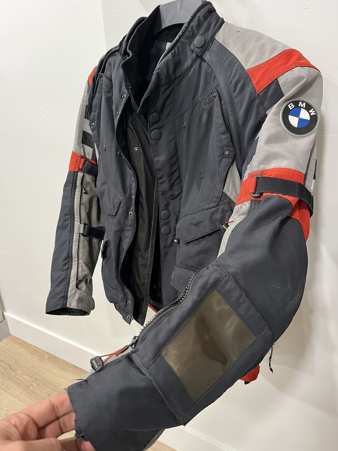 BMW Rallye Black/Red Motorcycle Riding Jacket Men for Sale in El