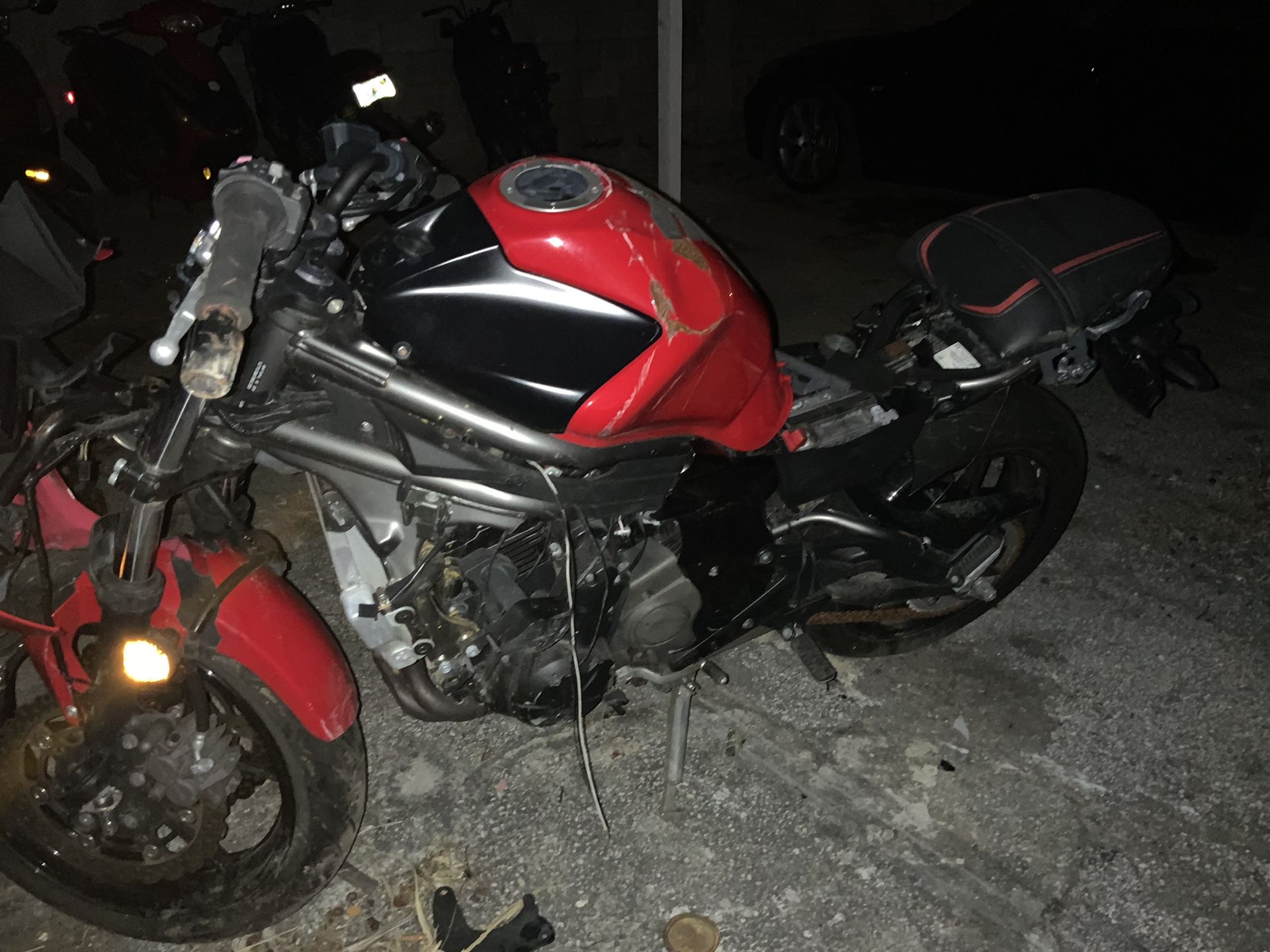 2012 Kawasaki Motorcycle crotch rocket parts only