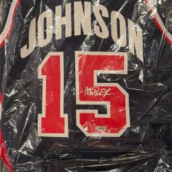 MAGIC JOHNSONS SIGNED AUTO AUTOGRAPHED TEAM USA Mitchell & Ness Authentic Jersey Fanatics Coa Super Rare 