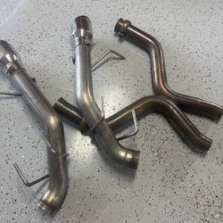 X pipe bbk mustang with muffler delete