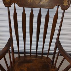S. Bent & Brothers solid maple rocking chair 