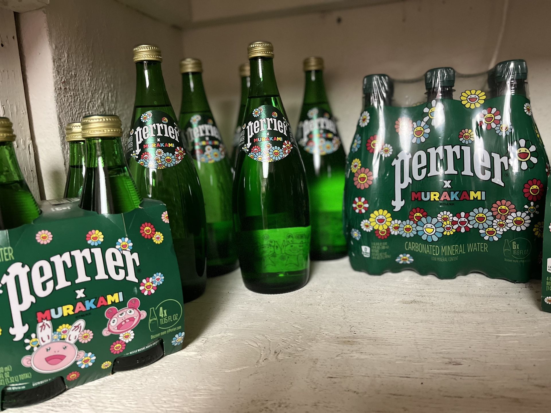Perrier Murakami Water Bottle Collection Limited Hype Hypebeast Rare