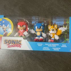 Sonic The Hedgehog 8-Bit 3 Pack Figures