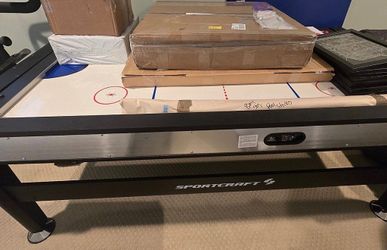 SPORTCRAFT Black and Silver Air Hockey Table