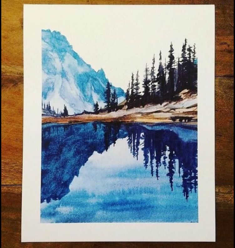Watercolor Landscape Prints 