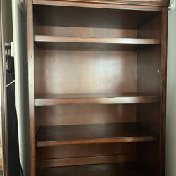 Bookcase Hutch Solid Wood