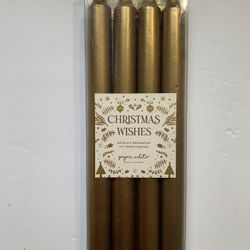 gold taper candles. Box Of 4