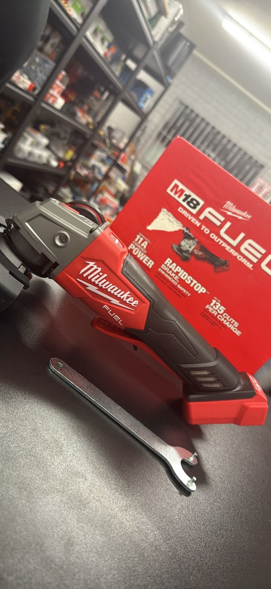 M18 FUEL 18V Lithium-Ion Brushless Cordless 4-1/2 in./5 in. Grinder w/Paddle Switch (Tool-Only)