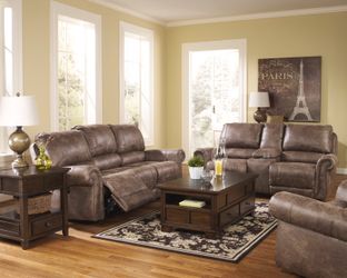 NEW Reclining Sofa & Love Set By Ashley