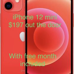 Apple iPhone 12 Mini Sale $196 Free Month Included 