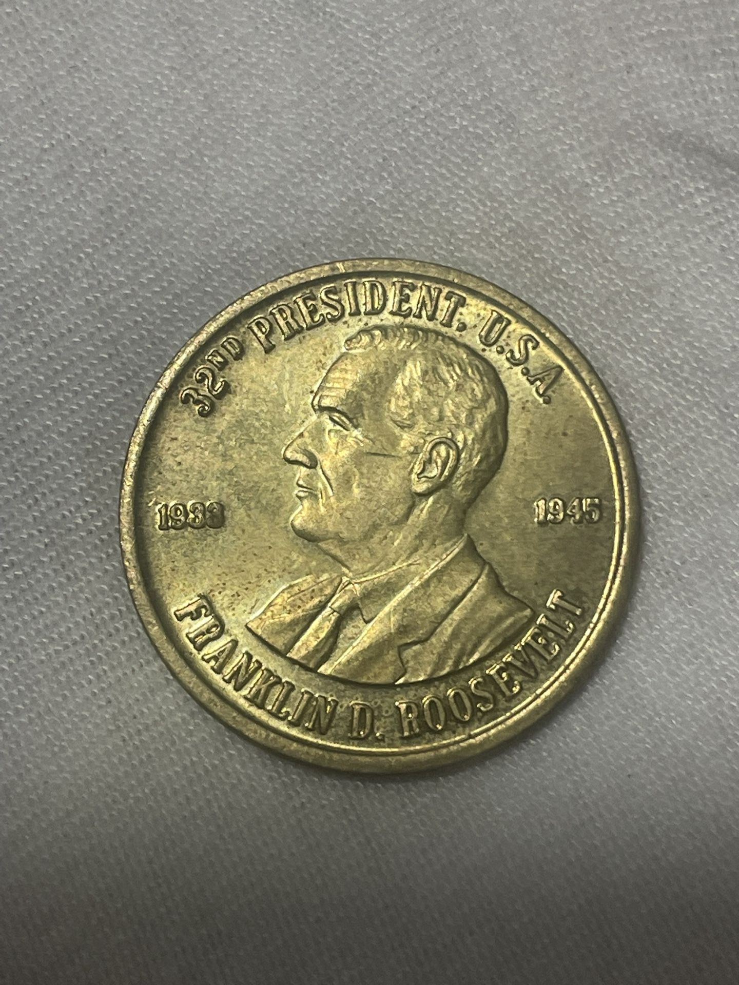 Franklin D Roosevelt, 32nd president commemorative coin