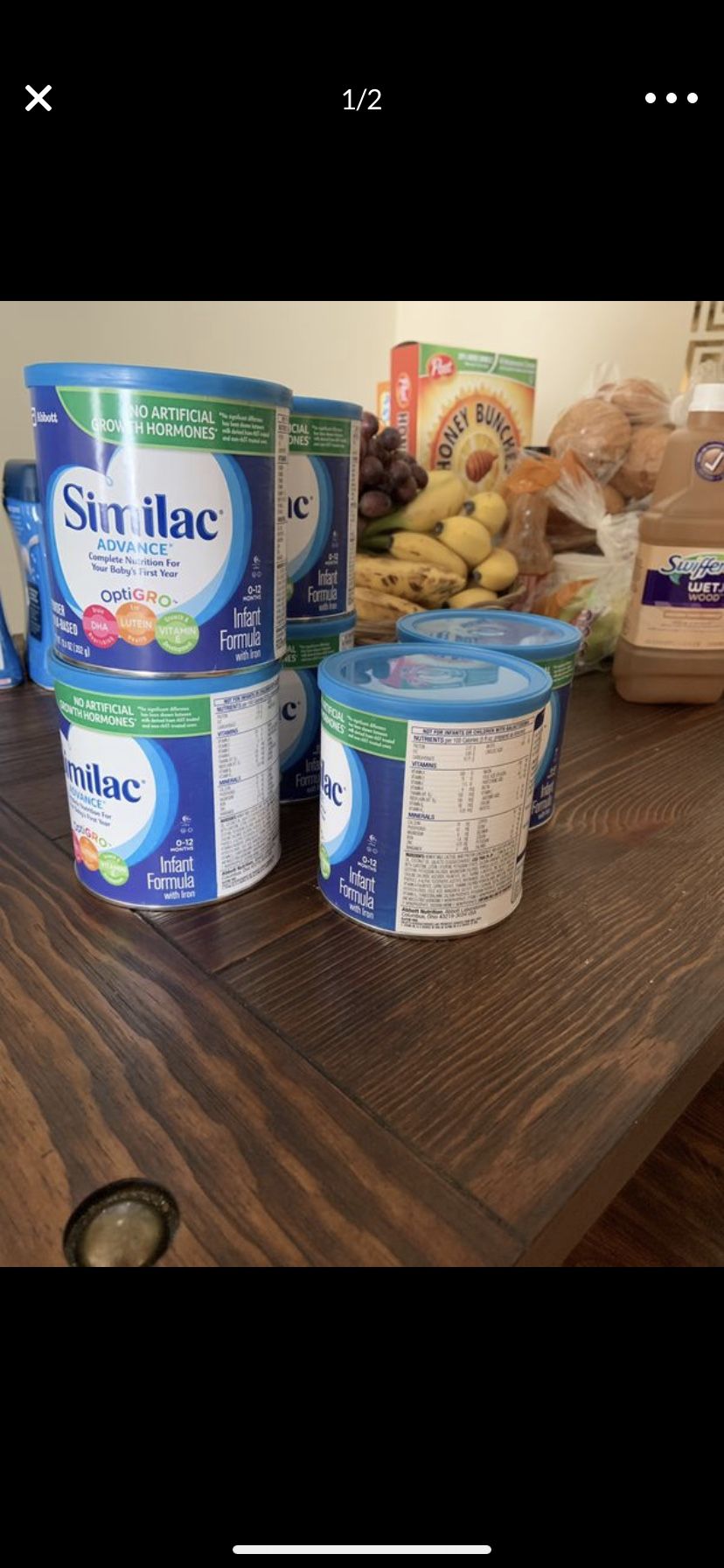 Similac advance 12$ for each 20 items
