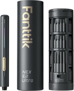 Electric Screwdriver, 0.6N.m Mini Screwdriver Set, 50 Magnetic Bits, 5/32'' Precision Screwdriver, (Grey)