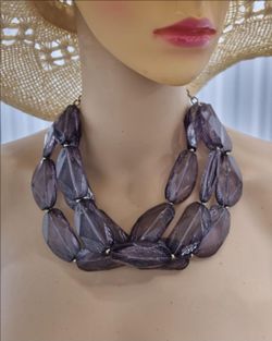 CHICO'S lucite necklace.