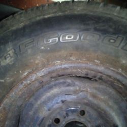 Three Used Tires Size 225 75 15