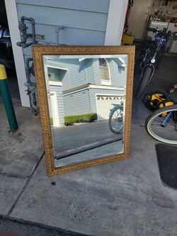 LARGE VINTAGE WALL MIRROR