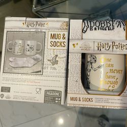 Harry Potter Mug Set Of 2  Mug and Socks ** Bundle Of 2 Sets