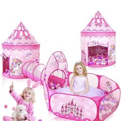 FREE Princess Tent With Tunnel And Ball Pit