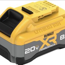 DeWalt DCB2108 20V MAX XR Powerpack 8 AH Lithium Ion Battery Brand New 